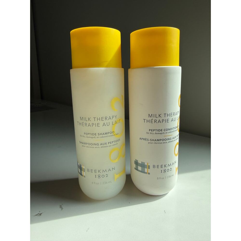 $57 New Beekman 1802 Milk Therapy Peptide Shampoo & Conditioner Bundle 8 oz ea - Picture 2 of 4